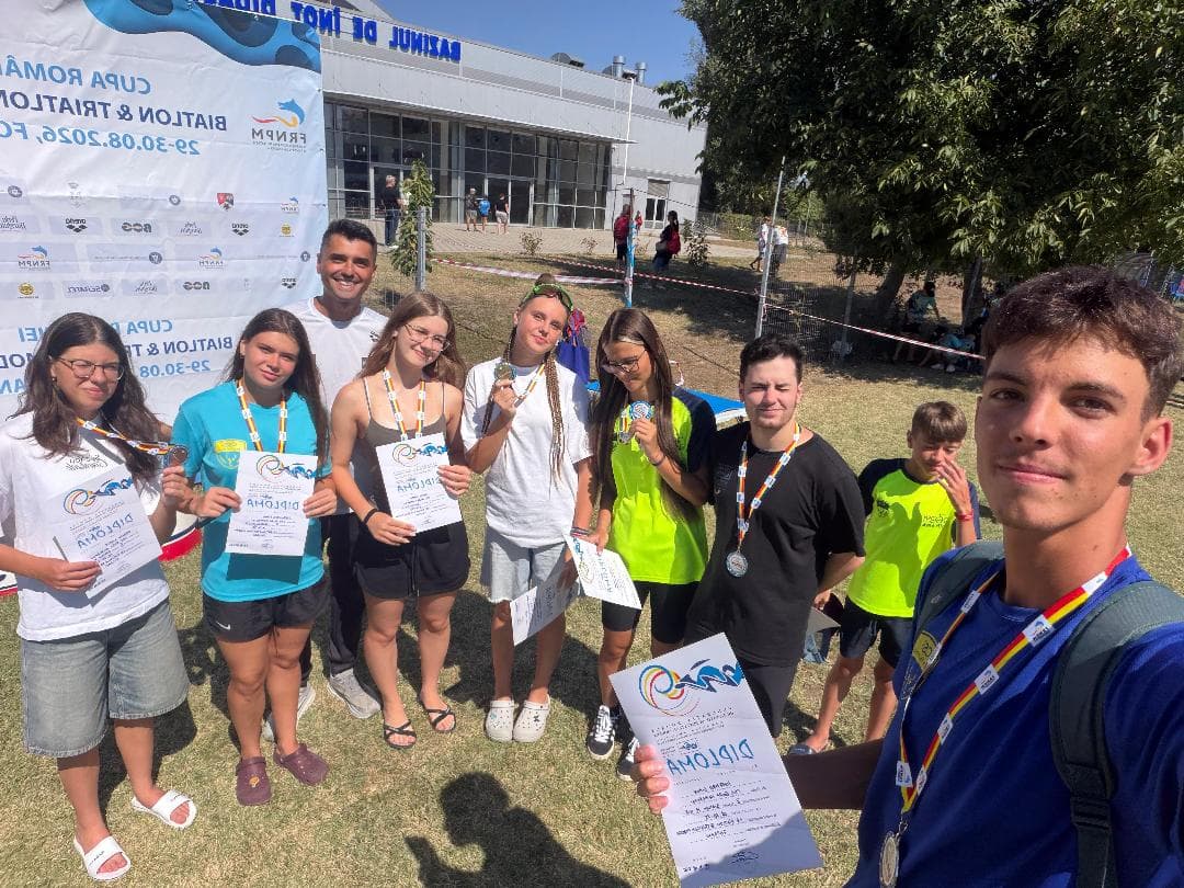 Natație. Performanțe de excepție la Cupa României la Biatlon și Triatlon Modern