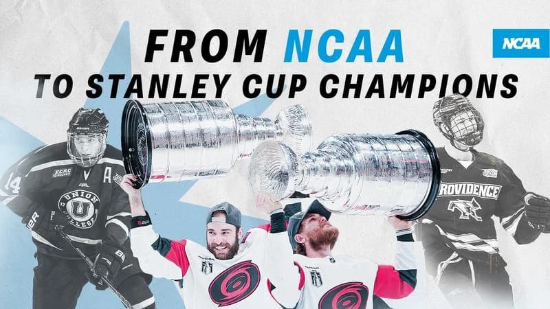 2 NCAA men’s ice hockey champions win Stanley Cup with Carolina
