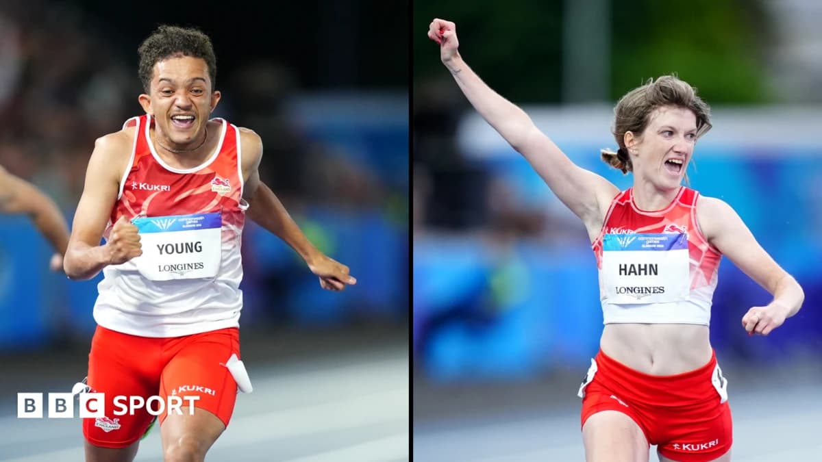 2026 Commonwealth Games: Thomas Young and Sophie Hahn win England's first athletics golds