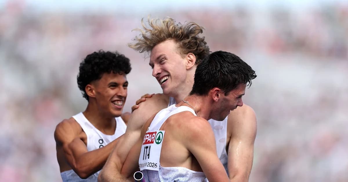 2026 European Athletics Championships 4x400m relay first round: Italy men storm to record time, Neth
