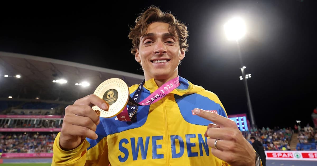2026 European Athletics Championships: Mondo Duplantis sets new championship record to claim fourth