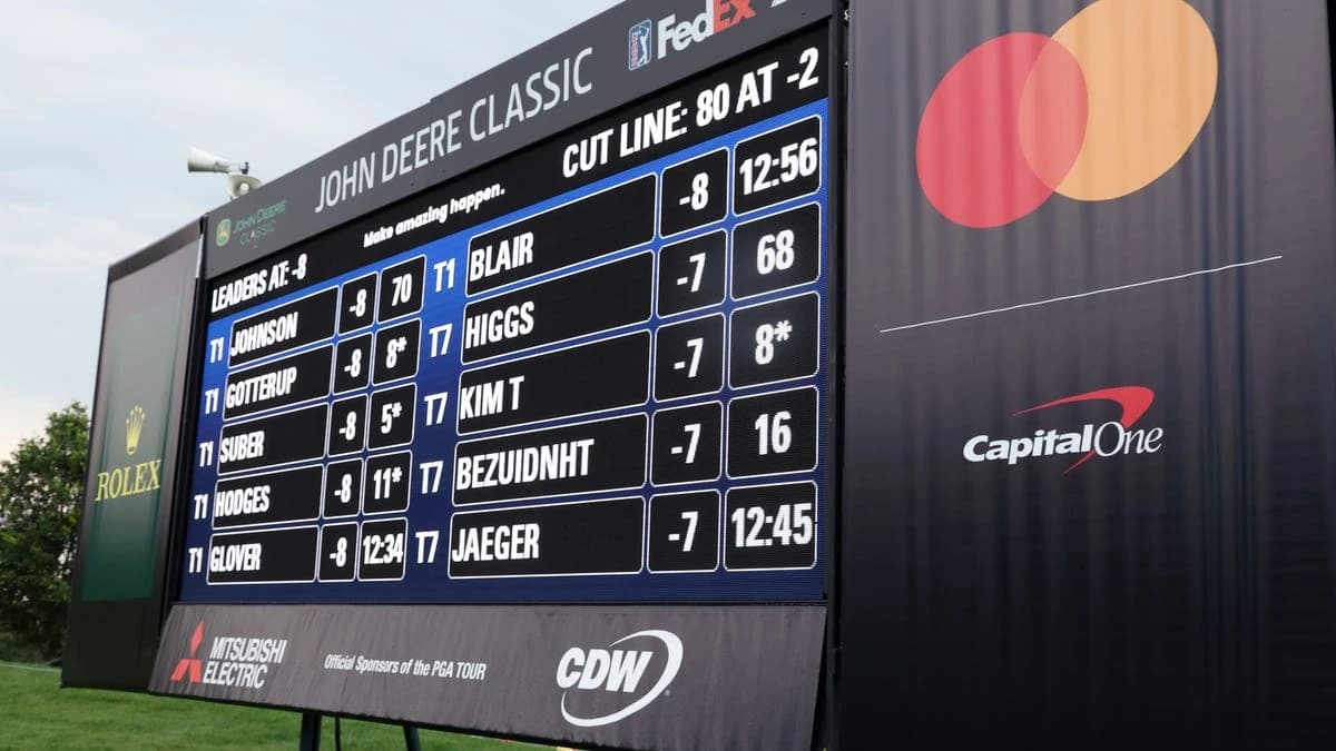 2026 John Deere Classic leaderboard, projected cut line, scores