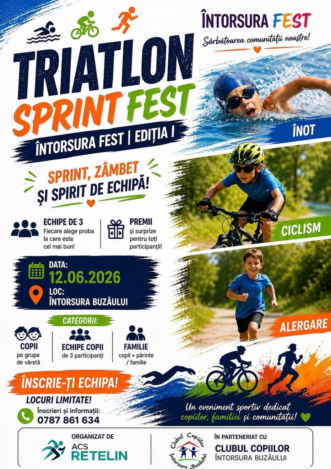 4 lucruri de știut despre prima ediție de Triatlon de la Întorsura Buzăului