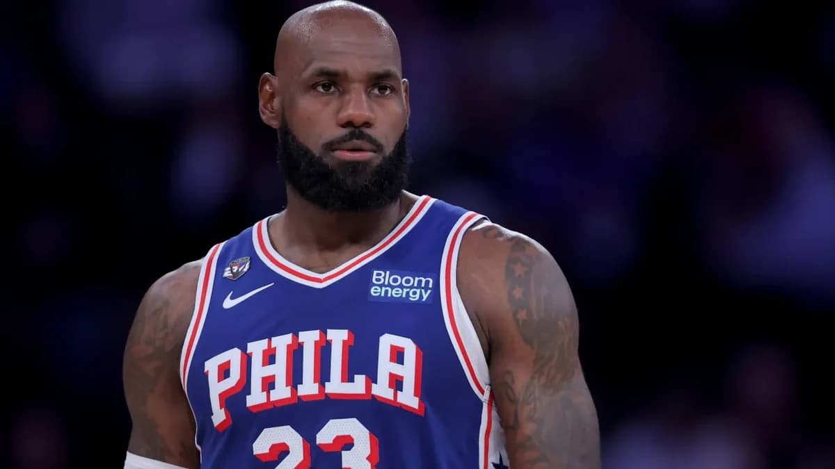 76ers' LeBron James gives honest reaction to starting at center when Joel Embiid misses games