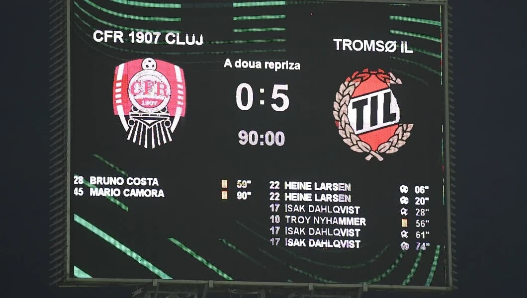 A marcat în umilința CFR - Tromso 0-5 și a pus ”sare pe rană” înainte de retur: ”E chiar plăcut”
