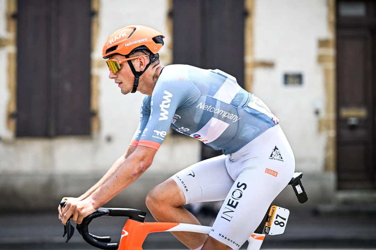 'A tough cookie' โ Josh Tarling is riding his debut Tour de France with a cracked rib