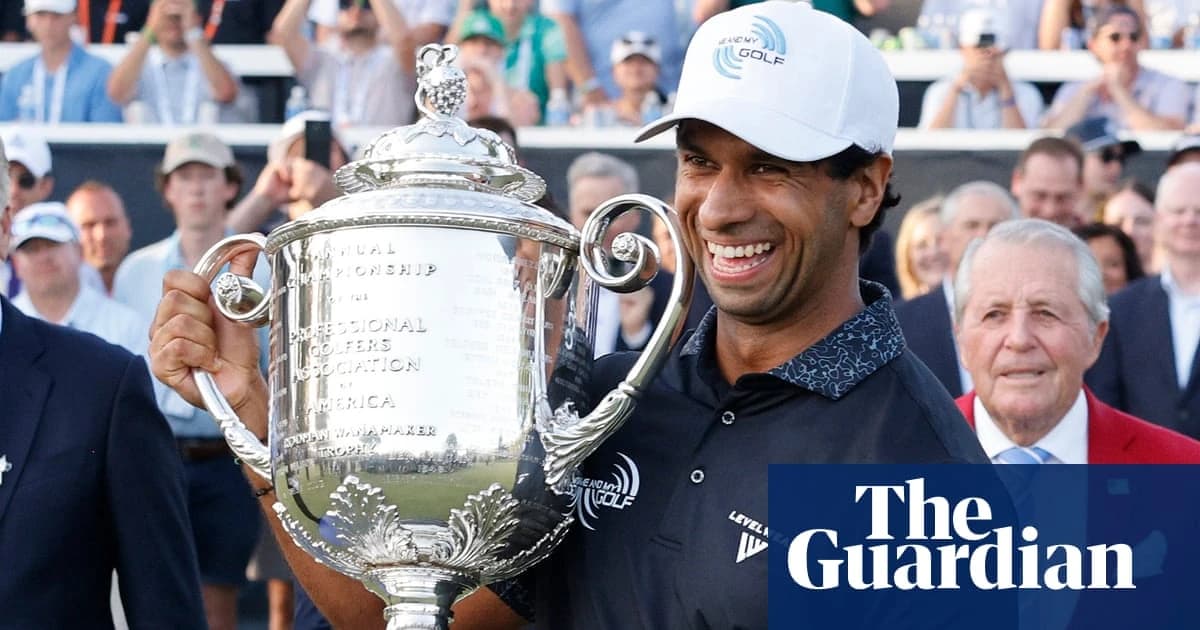Aaron Rai becomes first English golfer to win US PGA Championship since 1919