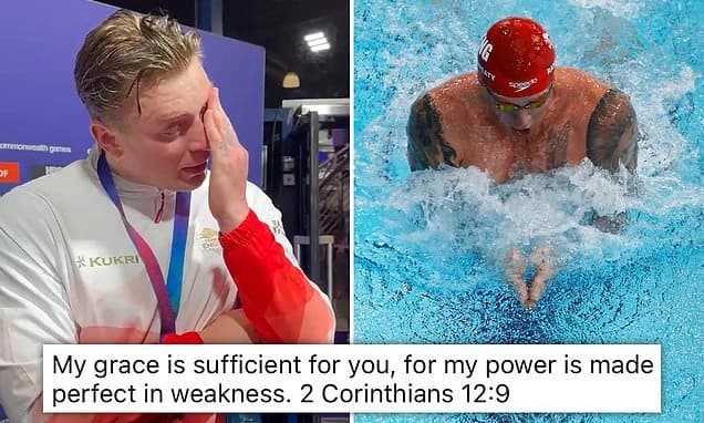 Adam Ramsay-Peaty admits his future 'won't be filled with glory' in emotional Instagram post as he b