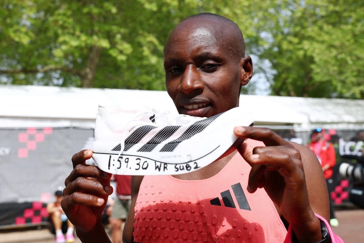 Adidas shares soar after Sebastian Sawe smashes two-hour marathon barrier in new ‘supershoe’