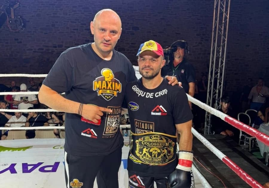 Adrian Maxim continuă să scrie istorie în kickboxing. Orădeanul a cucerit centura Colosseum Tourname