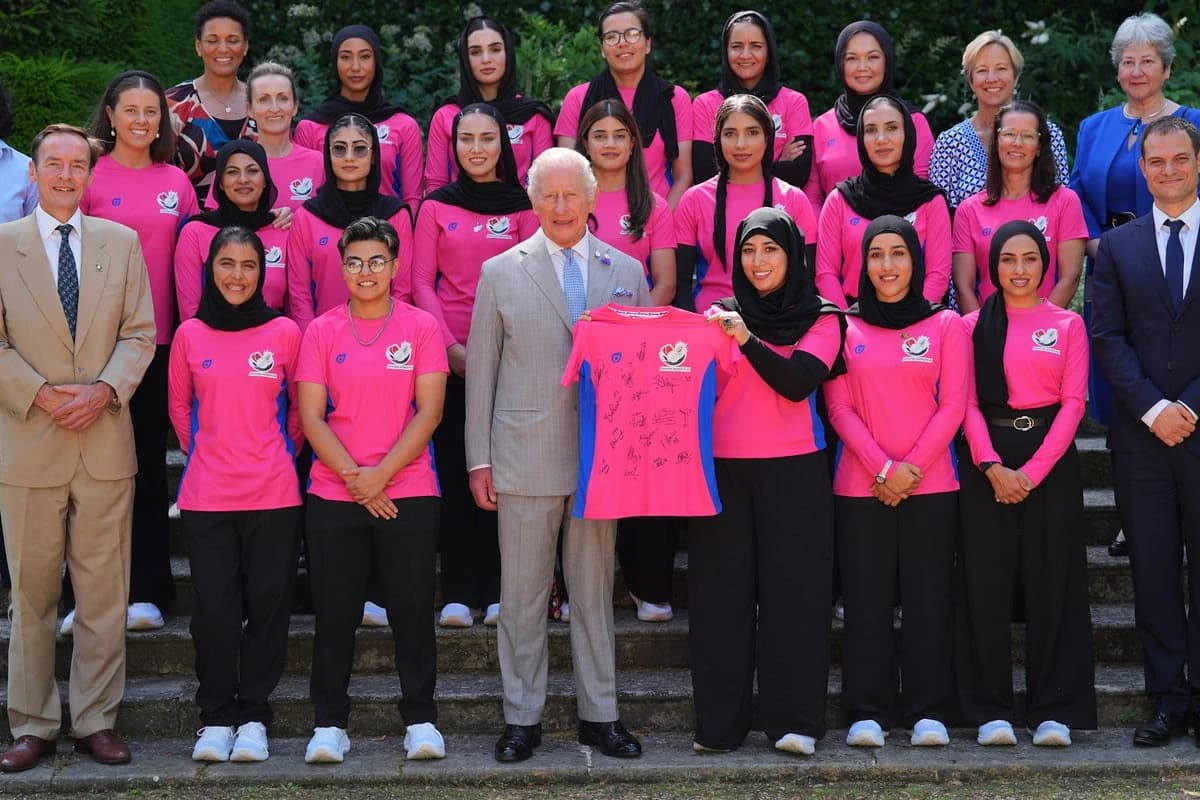 Afghanistan women’s cricket team meet King Charles in fight for official recognition after Taliban e