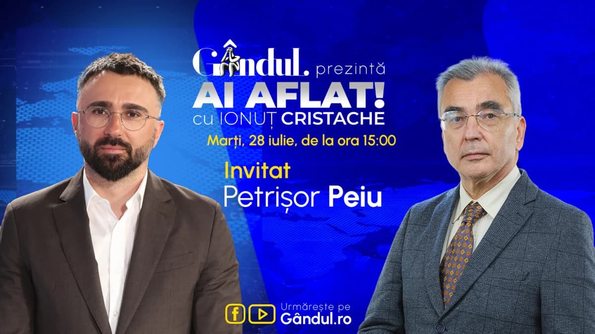 „Ai Aflat! cu Ionuț Cristache” începe marți, 28 iulie, de la ora 15.00, live pe Gândul. Invitat: Pet