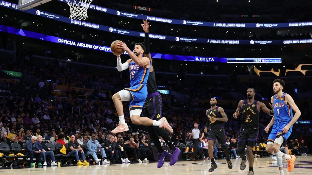 Ajay Mitchell amazes again for Thunder in NBA playoff closeout of Lakers | Game 4 grades