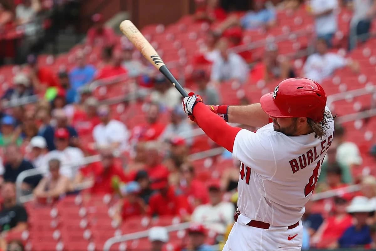 Alec Burleson Knocks in 3 as Cardinals Overwhelm Phillies Wednesday