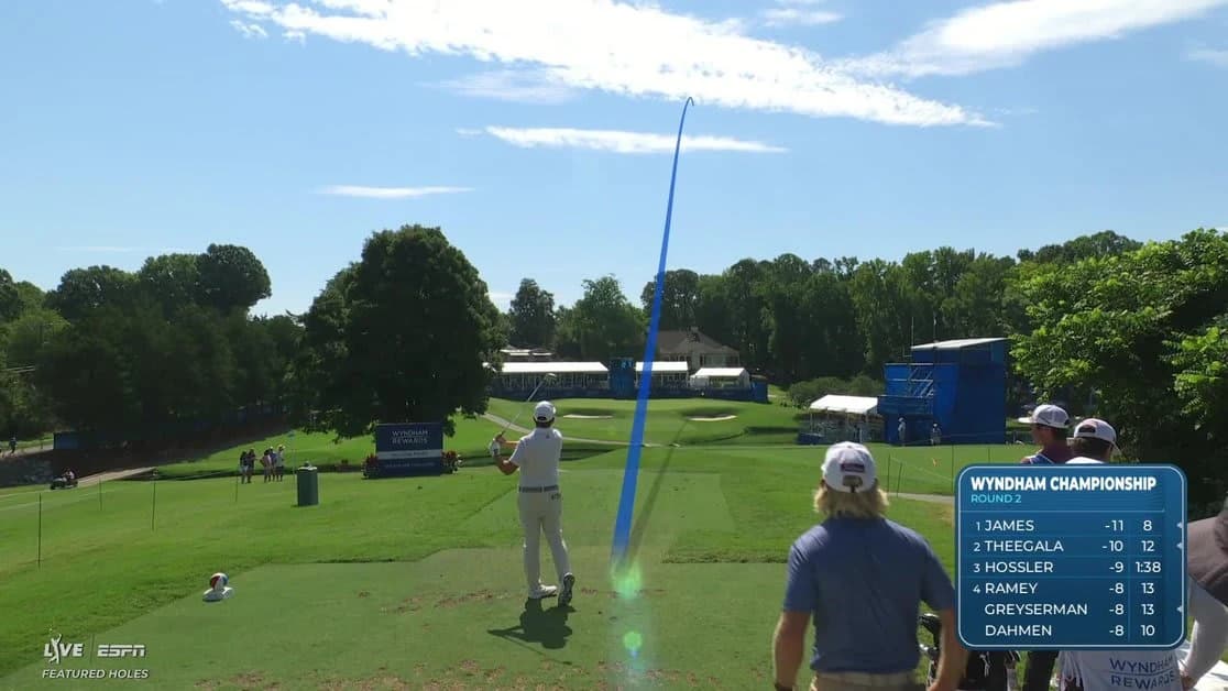 Alejandro Tosti hits tee shot to 4 feet, sets up birdie on No. 16 at Wyndham