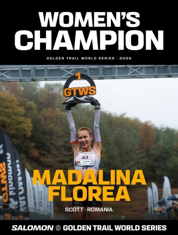 Alergare montană: Mădălina Florea, campioană pentru al doilea an la rând în Golden Trail World Serie