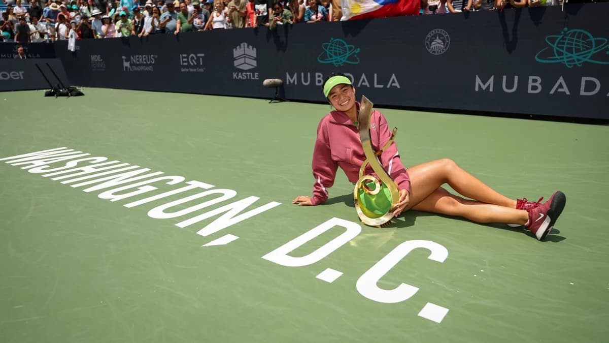 Alex Eala claims first title in DC Open, becomes first Filipina to win WTA 500 crown