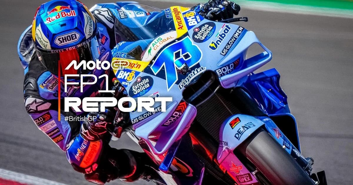 Alex Marquez leads Bezzecchi in British GP FP1