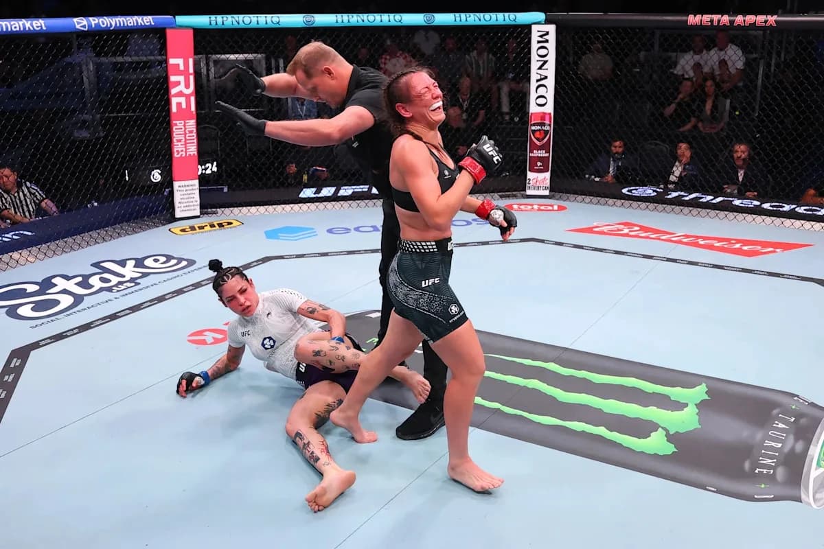 Alice Ardelean reflects on scoring first-ever UFC capsule lock submission: 'The craziest part is I'm