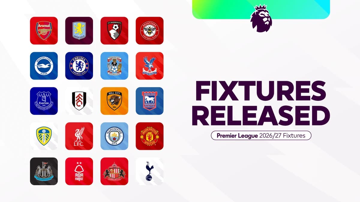 All 380 fixtures for 2026/27 Premier League season