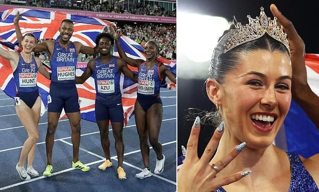 Amy Hunt makes history as 'track goddess' claims her FOURTH European Championships gold with Team GB