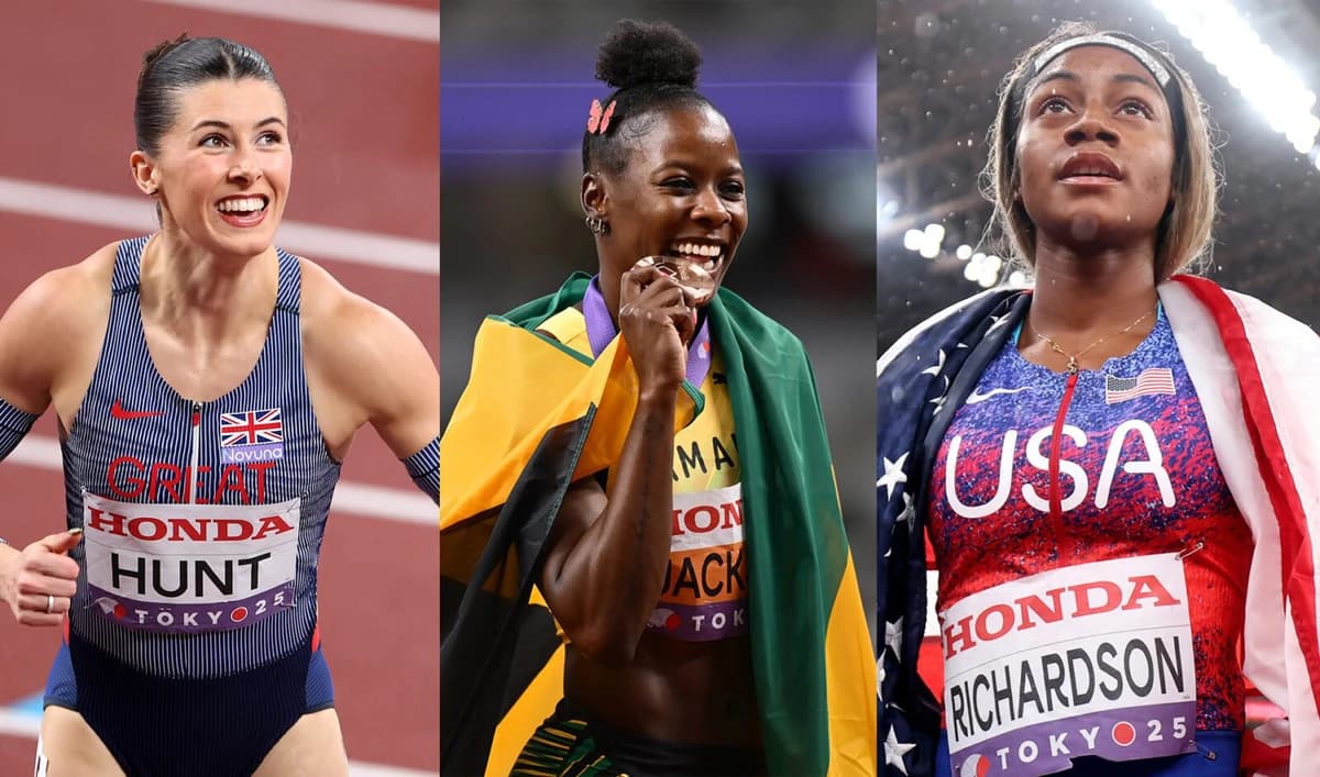 Amy Hunt v Shericka Jackson v Sha'Carri Richardson in Shanghai