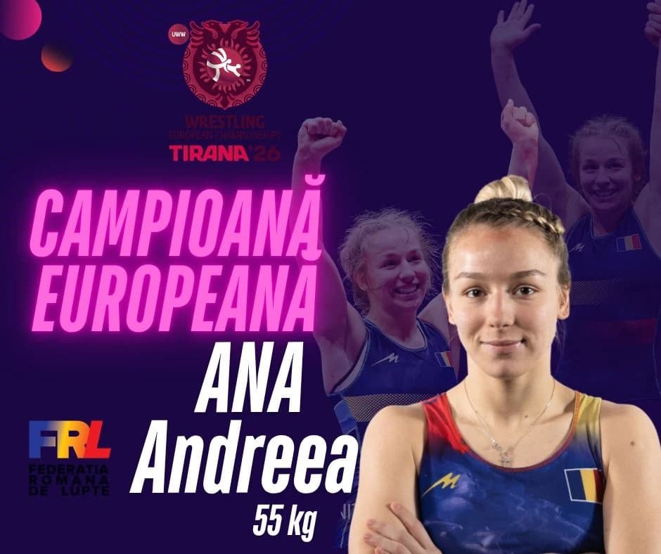 Andreea Beatrice Ana a câștigat medalia de aur la Campionatele Europene de lupte! Alte 3 medalii obț