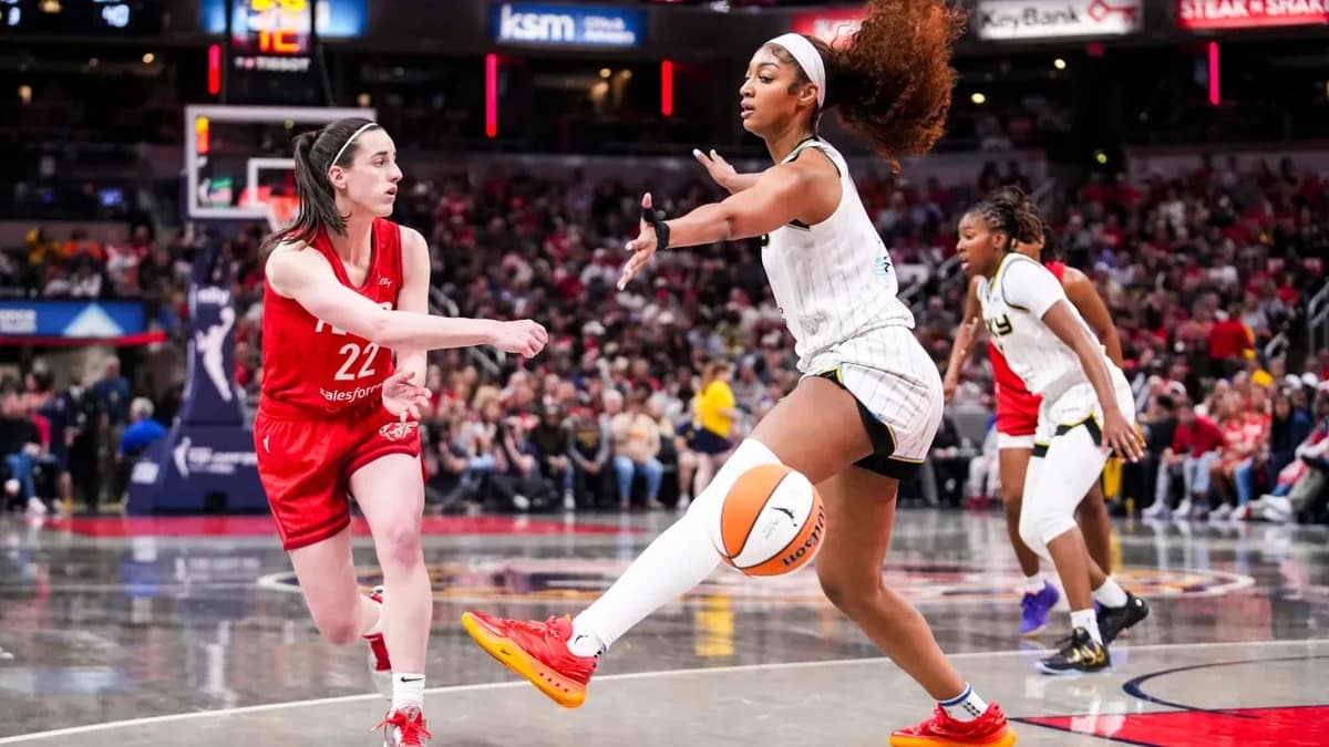 Angel Reese earns first WNBA playoff win while Caitlin Clark’s wait continues