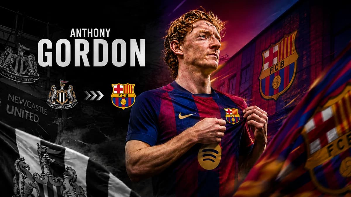 Anthony Gordon a trecut vizita medicală și transferul de 80 de milioane de euro la FC Barcelona a fo