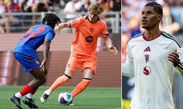 Anthony Gordon praised by Barcelona fans as England winger enjoys 'electric' first friendly appearan