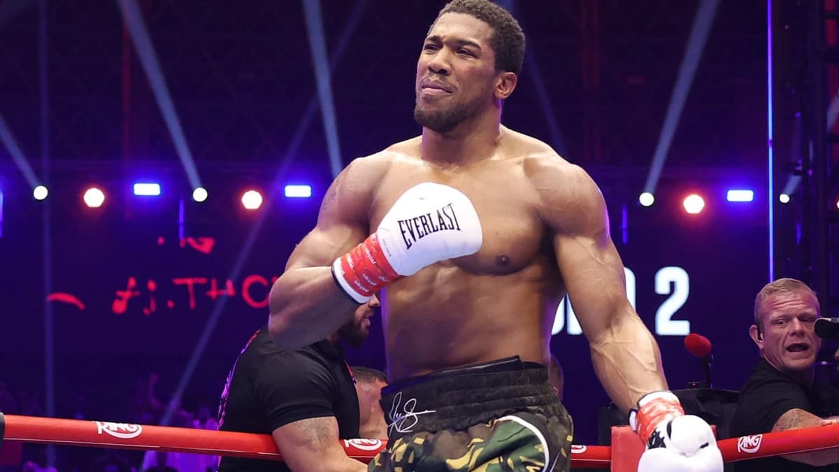 Anthony Joshua knocks out Kristian Prenga after huge scare to move closer to blockbuster showdown wi