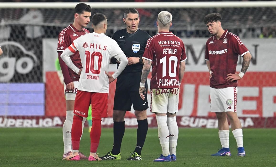 Arbitrul delegat la derby-ul Dinamo – Rapid, după scandalul uriaş provocat de Istvan Kovacs în tur