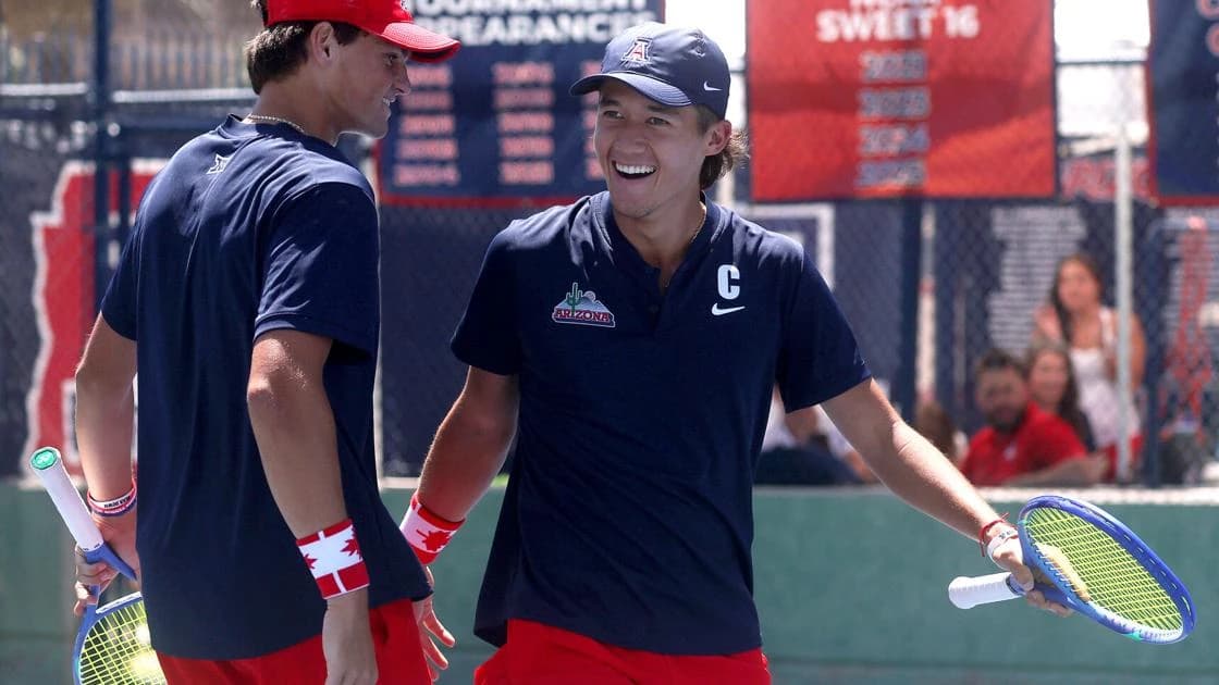 Arizona men’s tennis cracks first-ever Elite Eight with win over Oklahoma