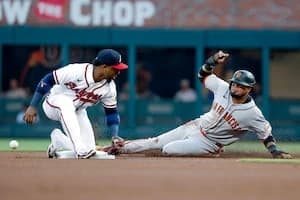 Arraez hits homer and drives in 4 as Whisenhunt and Giants beat Braves 7-5 to sweep doubleheader