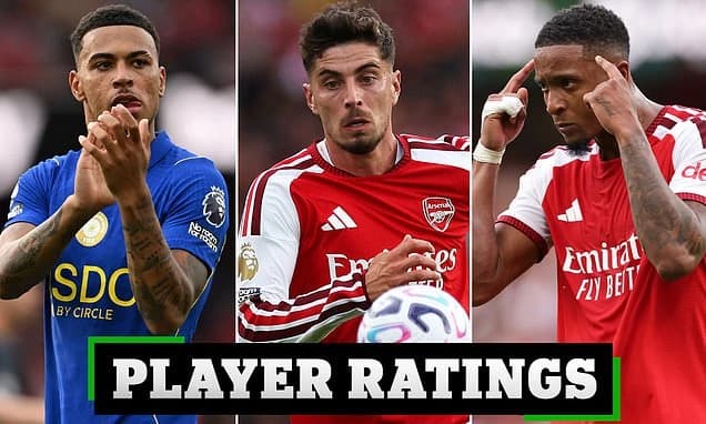 Arsenal 2-1 Chelsea PLAYER RATINGS: Who 'controlled the game' for the Gunners? Which player played '