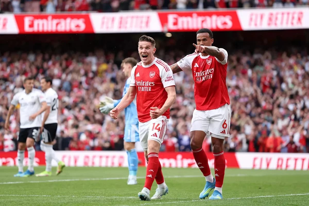 Arsenal 3-0 Fulham: Gyökeres and Saka send Arsenal six clear of Man City