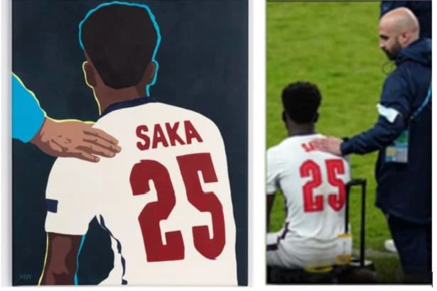 Arsenal artist leading anti-racism campaign inspired by Bukayo Saka gesture
