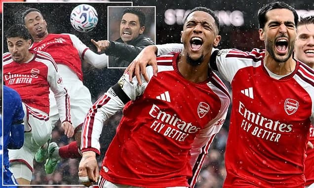 Arsenal rediscover magic touch at corners as Ezri Konsa and Gabriel punish wasteful Everton and move