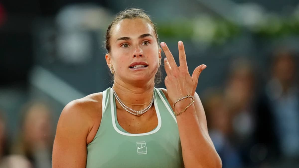 Aryna Sabalenka: Hailey Baptiste stuns world No 1 at Madrid Open after saving six match points in qu