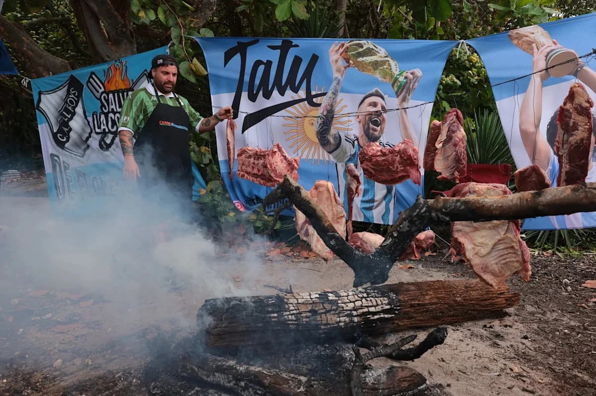 As Messi cooks World Cup, Argentina's team BBQs give life to Albiceleste