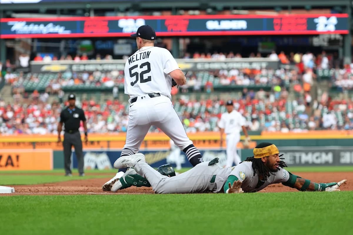 A’s Struggles Continue in 6-1 Loss to Tigers