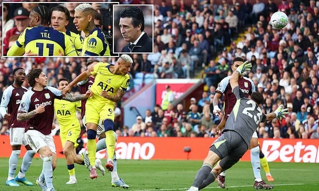 Aston Villa 1-2 Tottenham: Spurs climb OUT of the relegation zone as they sweep aside Unai Emery's s