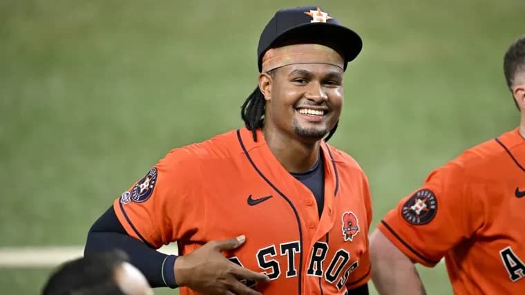 Astros' Alimber Santa has one-of-a-kind MLB debut
