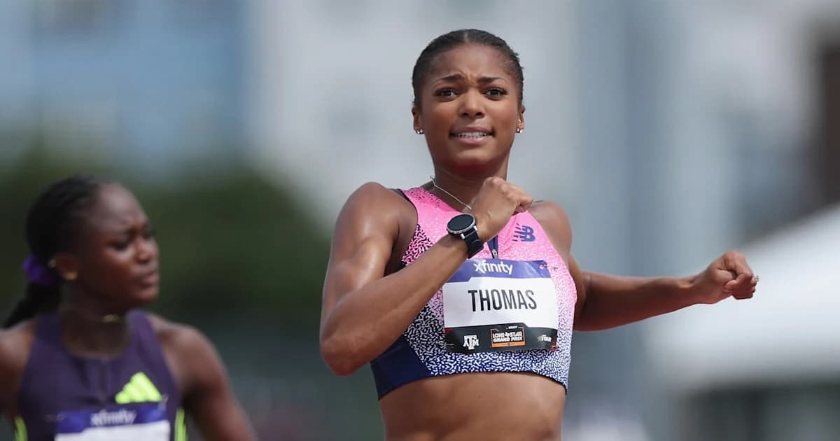 Athletics: Gabby Thomas powers to 100m victory in Rovereto, looks ahead to World Athletics Ultimate