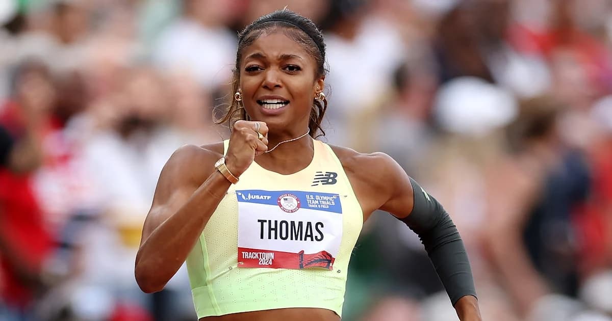 Athletics: Reigning Olympic champion Gabby Thomas speeds to win in 200m as USA sweeps top three at G