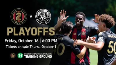 Atlanta United 2 Hosts CT United FC in MLS NEXT Pro Eastern Conference Quarterfinals