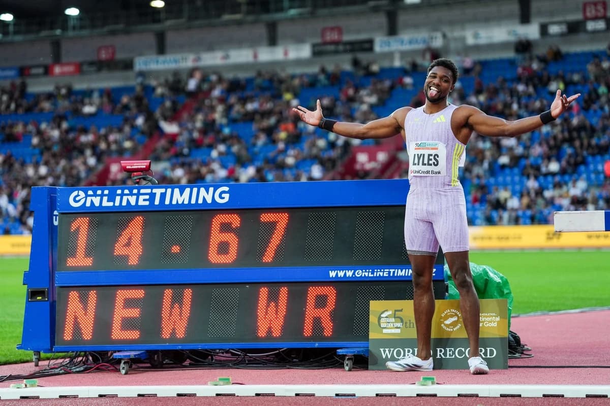 Atletism: Americanul Lyles a stabilit un nou record mondial într-o probă rară: 150 m - VIDEO