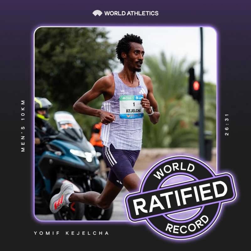 Atletism: World Athletics a ratificat recordul mondial stabilit de Yomif Kejelcha în proba de 10 km