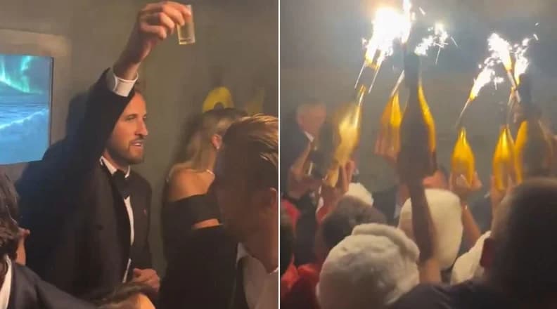 Au apărut imaginile! Harry Kane, ”petrecere-monstru” cu șampanie și shoturi, după ce a luat Balonul