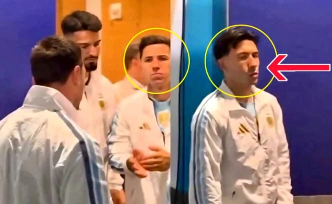 Au apărut imaginile: jucătorii Argentinei s-ar fi certat în vestiar, fix înainte de finală! Reacția